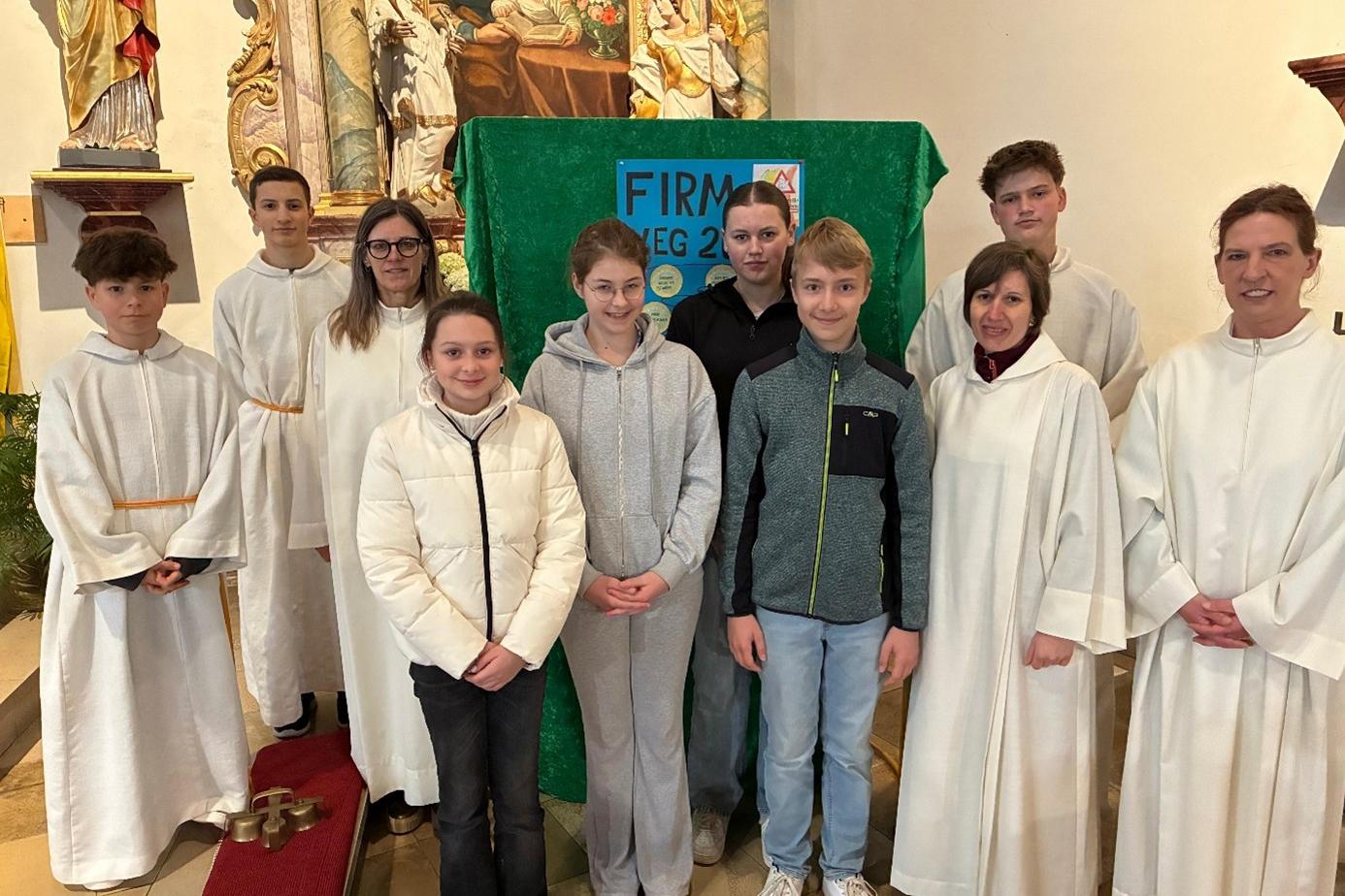 Gruppenfoto Firmlinge Teuschnitz